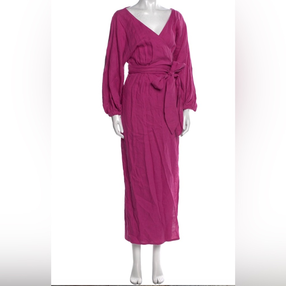 Linen Tie-Waist Dress